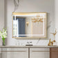 LED Bathroom Beveled Mirror, 3000 - 6000K Gradient Front And Backlit LED Mirror For Bathroom, 3 Colors Dimmable, Ip54 Enhanced Anti Fog - Furniture Home Direct