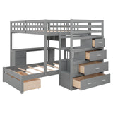 Bunk Bed With Desk, Drawers And Shelves - Furniture Home Direct
