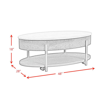 Nica - 2 Piece Occasional Table Set - White / Dark Espresso