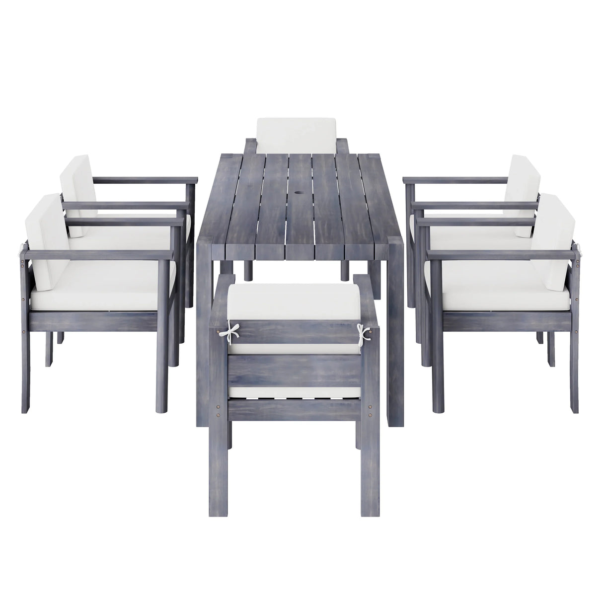 7 Piece Patio Dining Table Set - Furniture Home Direct