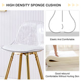 Stylish Upholstered Bar Chairs With Metal Leg - Furniture Home Direct