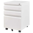 Metal Drawer Mobile File Cabinet With Lock For Home Office Organizer - Furniture Home Direct