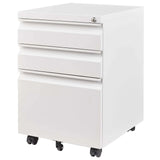 Metal Drawer Mobile File Cabinet With Lock For Home Office Organizer - Furniture Home Direct