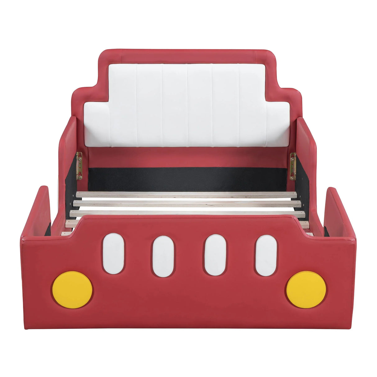 Race Car Shaped Platform Bed With Wheels - Furniture Home Direct