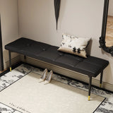 Multifunctional Shoe Bench With Faux Cushion - Black - Furniture Home Direct