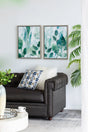 Framed Acrylic Printed Wall Art (Set of 2) - White / Green - Furniture Home Direct