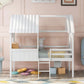 Low Loft Wooden House Bed With Two Side Windows - Furniture Home Direct