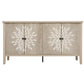Modern Storage Cabinet With 4 Doors & Adjustable Shelves - Furniture Home Direct