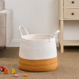 Francis - Cotton Round Laundry And Storage Basket - Furniture Home Direct