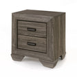 Lyndon - Weathered Grain Nightstand - Gray - Furniture Home Direct