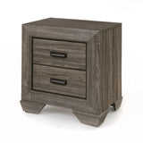 Lyndon - Weathered Grain Nightstand - Gray - Furniture Home Direct