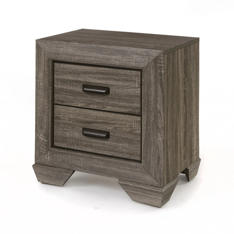 Lyndon - Weathered Grain Nightstand - Gray - Furniture Home Direct