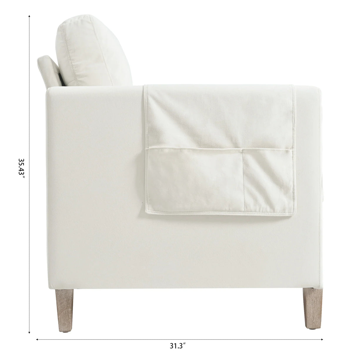 Comfortable Solid Wood Sofa with Soft Cushions - Beige - Furniture Home Direct