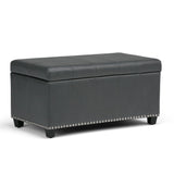 Amelia - Transitional Storage Ottoman Bench - Furniture Home Direct