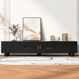 Modern TV Stand For TVs Up To 80", 2 Drawers And Cabinet - Furniture Home Direct