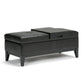Oregon - Contemporary Storage Ottoman Bench With Tray - Furniture Home Direct