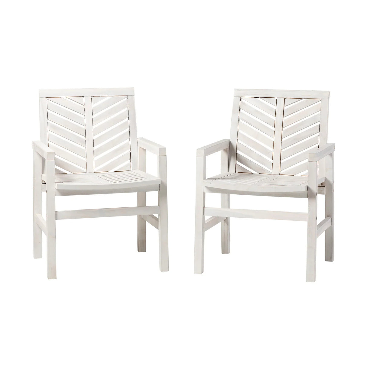 Modern 2 Piece Chevron Patio Chairs - Furniture Home Direct