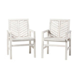 Modern 2 Piece Chevron Patio Chairs - Furniture Home Direct