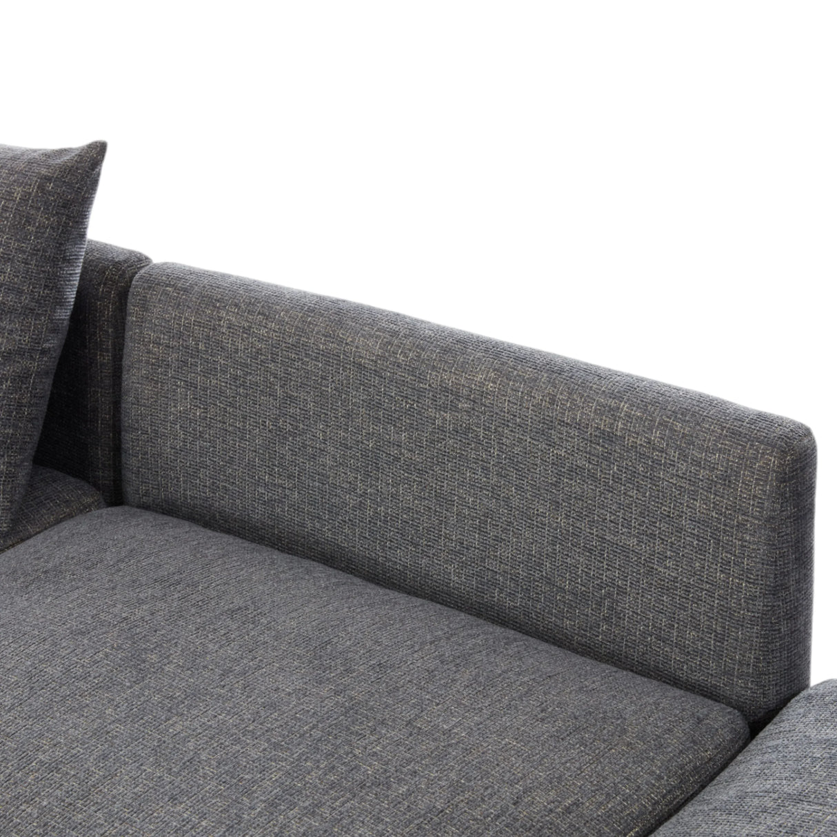 Sectional Sofa, Modular With USB Ports And Ottoman, Grey - Furniture Home Direct