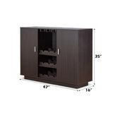 Hazen - Wine Cabinet II - Espresso - Furniture Home Direct