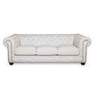 Traditional Tufted Leather Chesterfield Nailhead Sofa - Furniture Home Direct