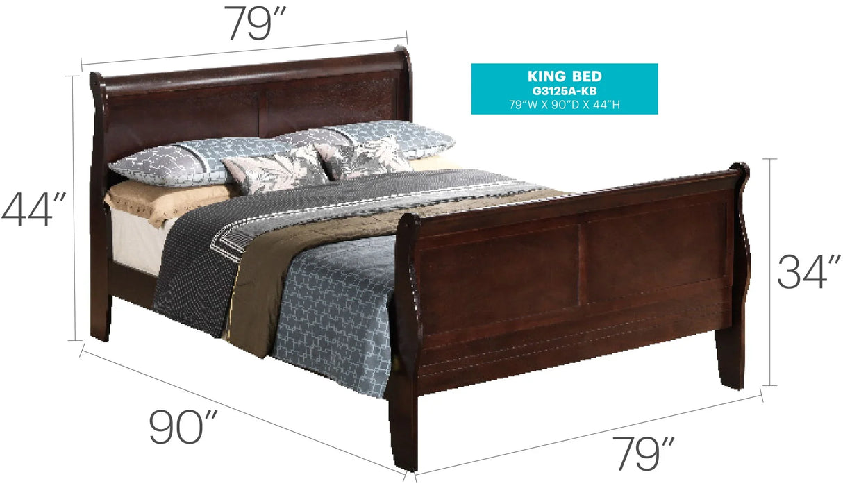 Panel Sleigh Bed - Furniture Home Direct