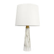 Enclave - Hydro Table Lamp With On / Off Switch Faux Marble Base Shade - Gold / White / White Marble - Furniture Home Direct