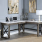 Talmar - Marble Top Weathered Writing Desk With Lift Top - Furniture Home Direct