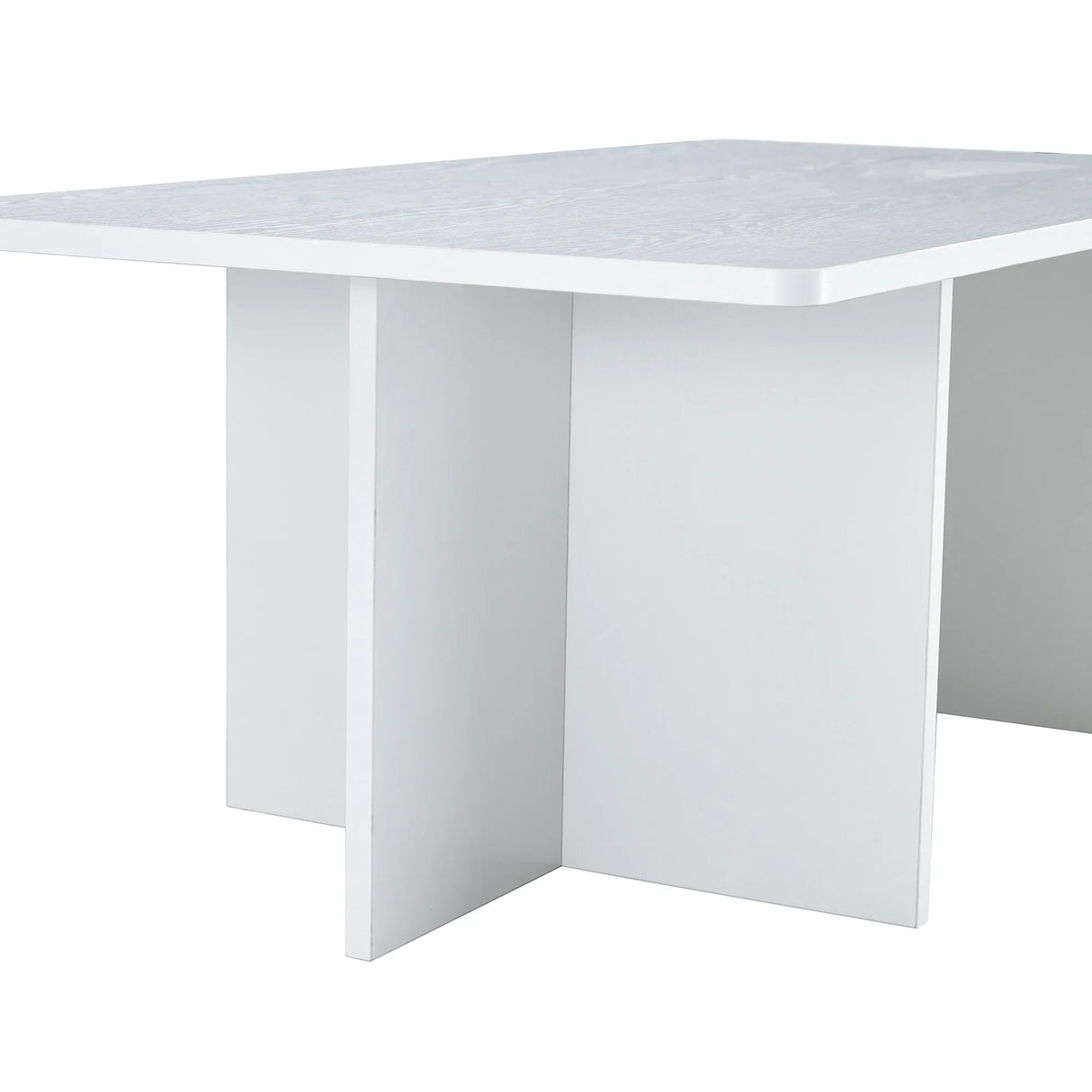 Coffee Table With X Leg Design For Living Room White - Furniture Home Direct