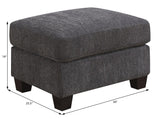 Siena - Ottoman - Gray - Furniture Home Direct