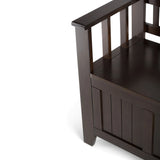 Acadian - Entryway Storage Bench, Handcrafted - Furniture Home Direct