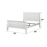 Louis Philippe - Sleigh Style Bed - Furniture Home Direct