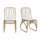 Outdoor Wicker Dining Chairs With Washable Cushion (Set of 2)