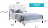 Button Tufted Bed Charming For Cozy Spaces - Furniture Home Direct