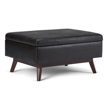 Owen - Upholstered Rectangular Storage Ottoman - Furniture Home Direct