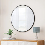 Wall Circular Mirror Metal Framed Mirror Round Vanity Mirror Dressing Mirror, For Bathroom, Living Room, Bedroom Wall Decor - Furniture Home Direct