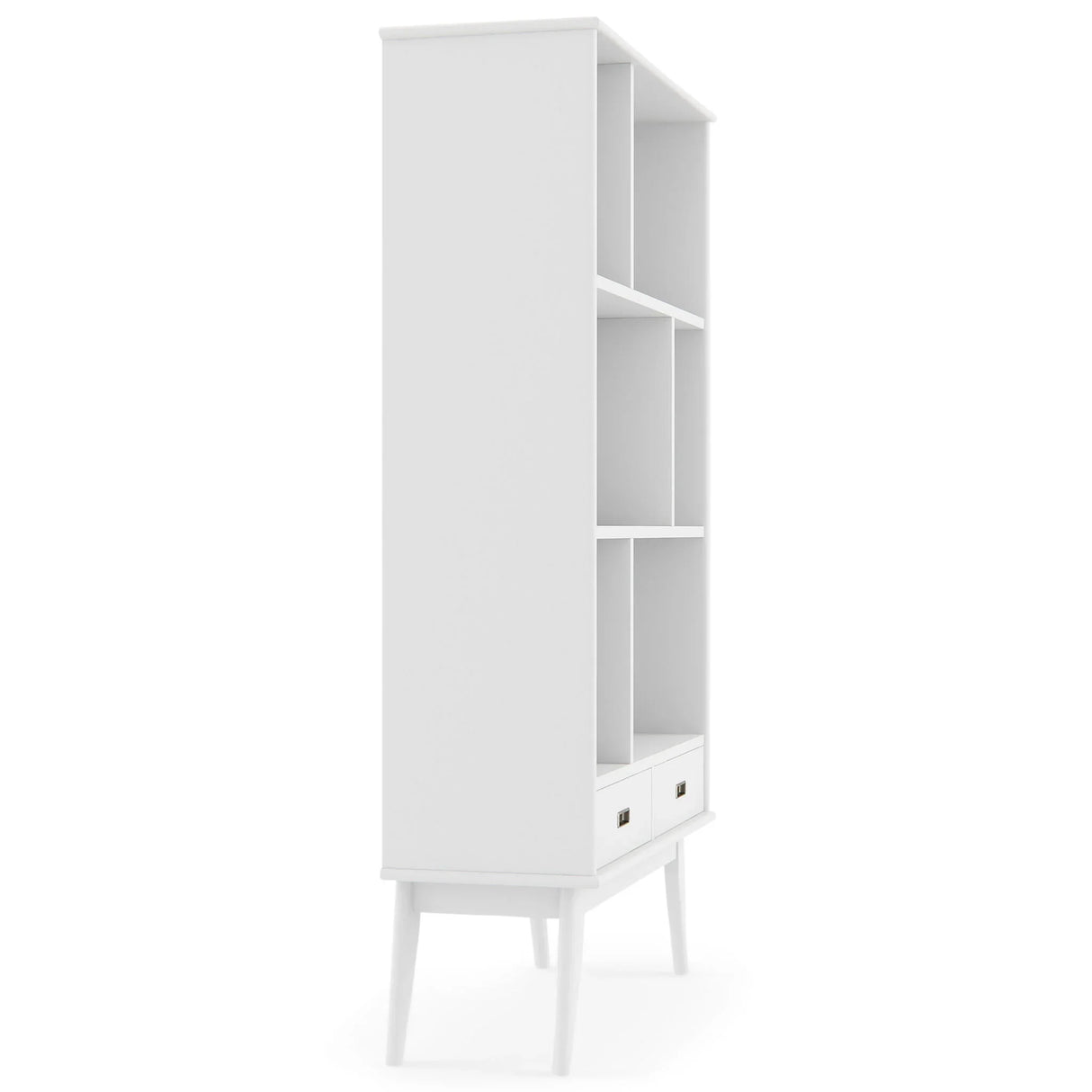 Draper - Mid Century Wide Bookcase And Storage Unit - Furniture Home Direct