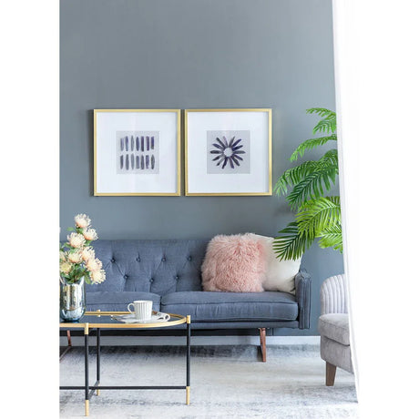 Grace Purple Agate Shadow Boxes Wall Art (Set of 2) - Multicolor - Furniture Home Direct