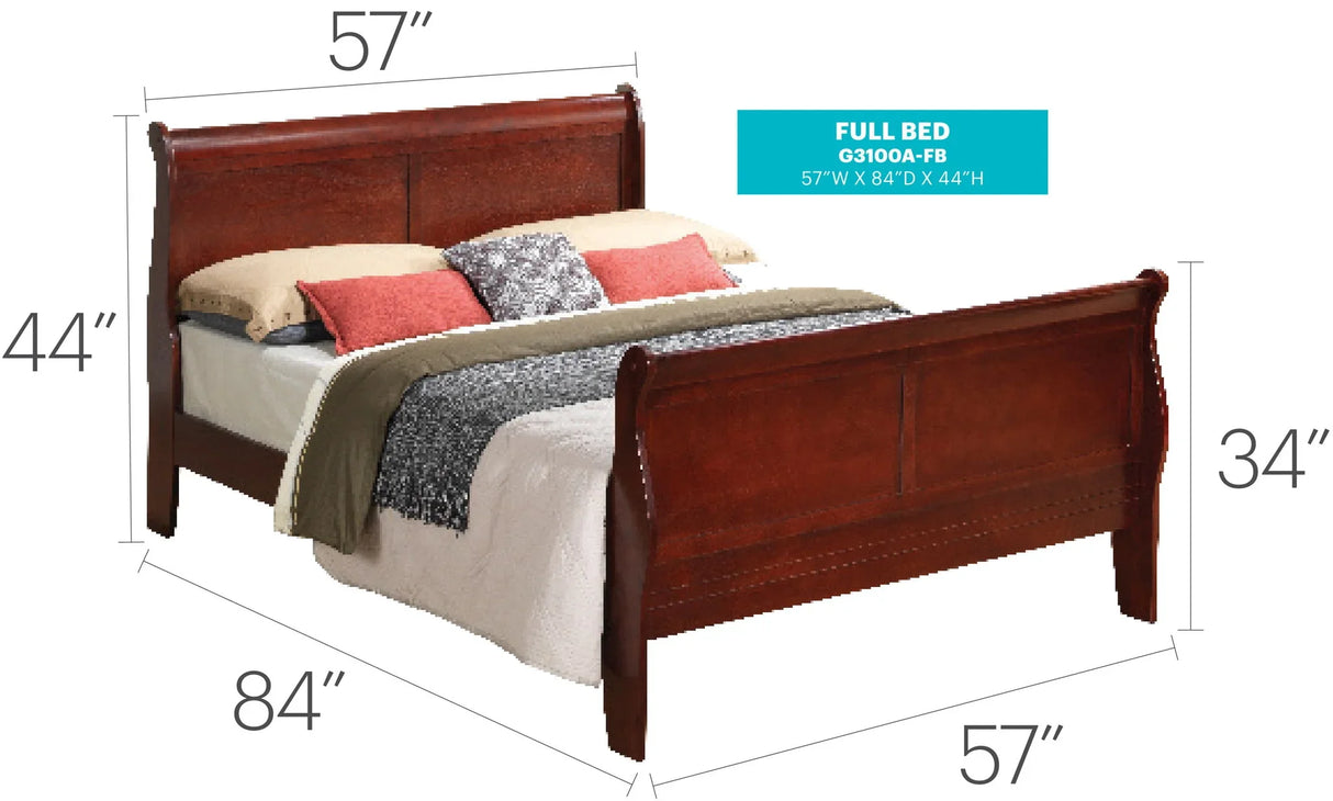 Panel Sleigh Bed - Furniture Home Direct