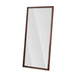 Vintage Full Length Wall Mounted Mirror With Faux Wood Frame - Brown - Furniture Home Direct