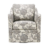 Wide Seat Arm Chair With 360 Degree Rotation - Furniture Home Direct