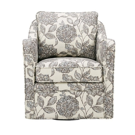 Wide Seat Arm Chair With 360 Degree Rotation - Furniture Home Direct