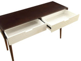 Christa - Console Table - White / Espresso - Furniture Home Direct
