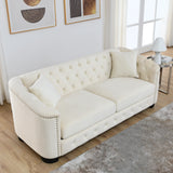 Sofa And Loveseat - Beige - Furniture Home Direct
