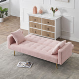 Teddy Fleece Sofa Bed With Luxurious Throw Pillows - Furniture Home Direct