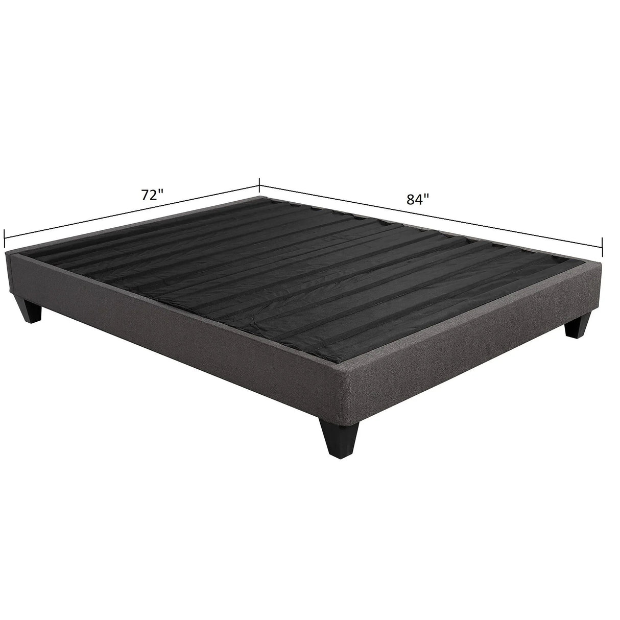 14" Upholstered Platform Bed Base, Mattress Foundation - Furniture Home Direct
