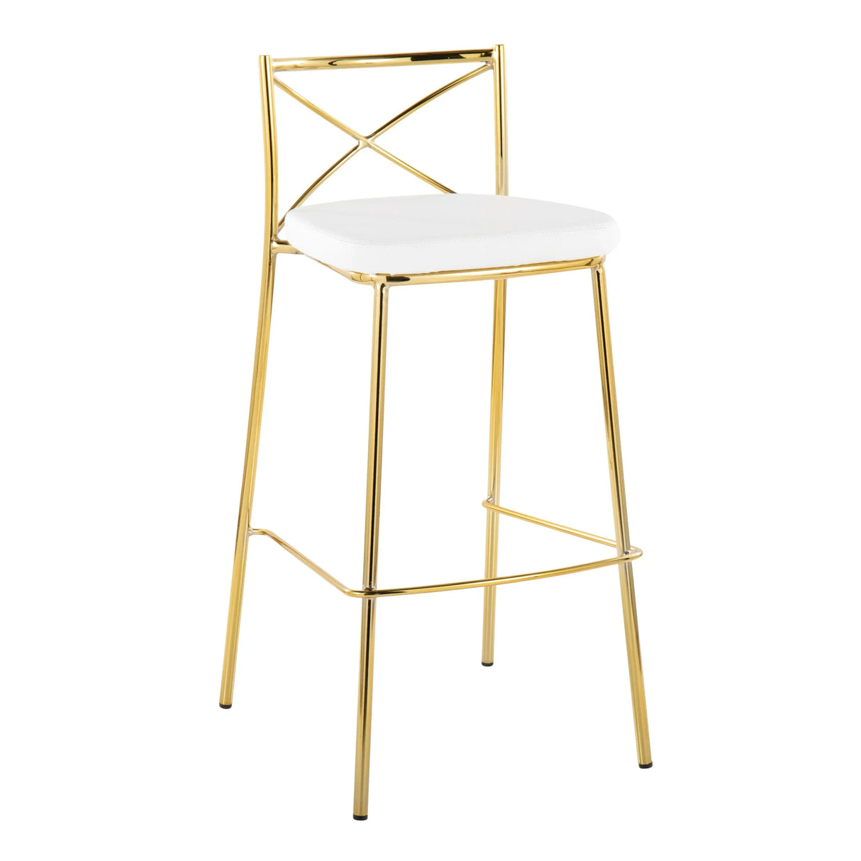 Modern Charlotte - Contemporary Fixed Height Barstool (Set of 2) - Furniture Home Direct