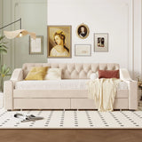 Upholstered Daybed With Storage Armrests And USB Port - Furniture Home Direct