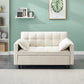 Modern Velvet Sofa, Sofa Pull-Out Bed, Small Love Seat Casual Sofa With Back, With Pillow, Pockets, Living Room Furniture, 3 In 1 Convertible Sleep Sofa Bed - Furniture Home Direct