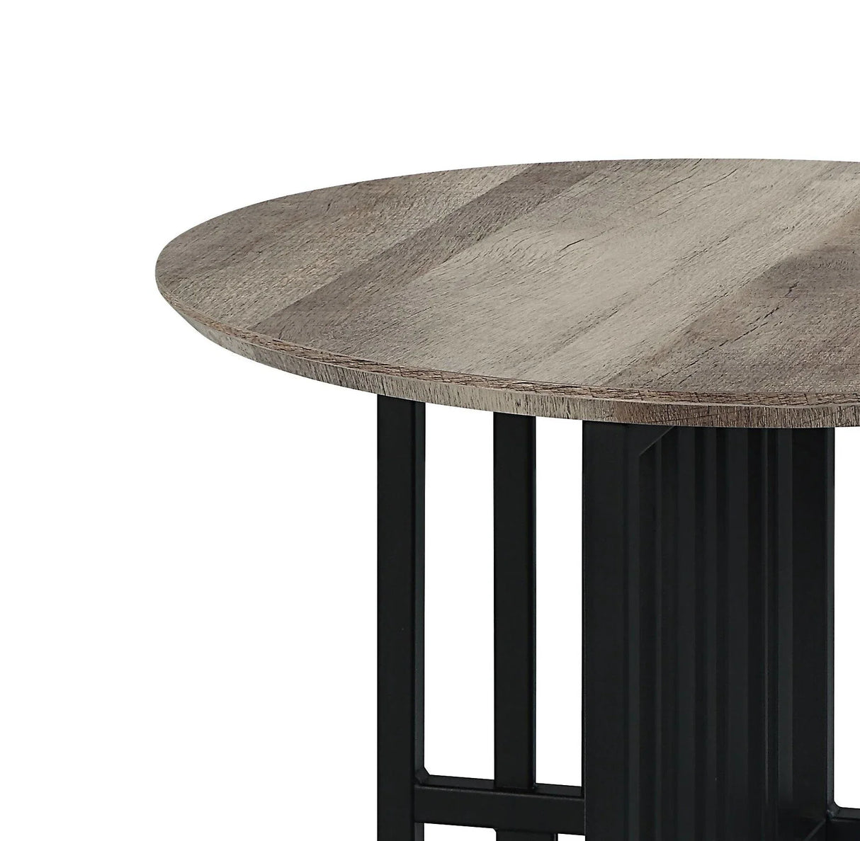 Zudora - End Table - Black / Oak - Furniture Home Direct